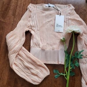 Zara peach crop top